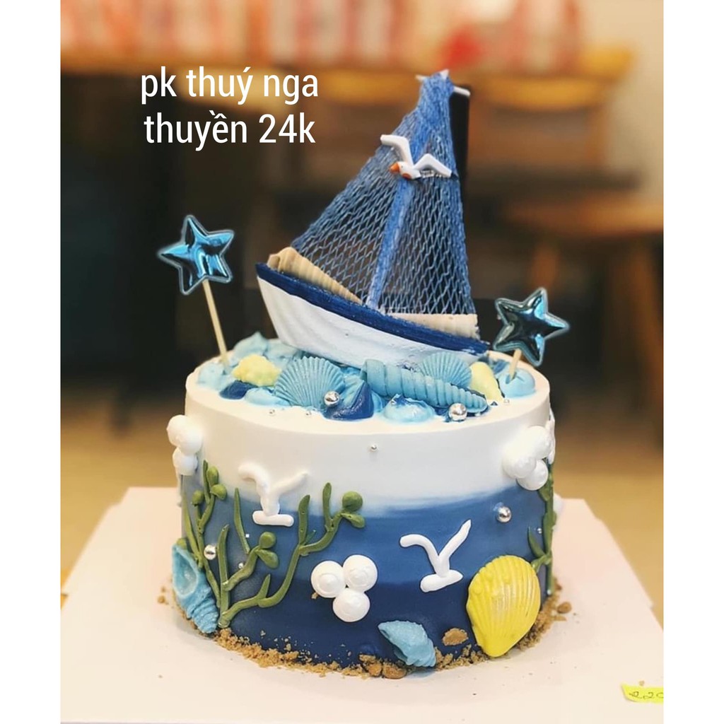 Thuyền lưới trang trí bánh kem-Q4045