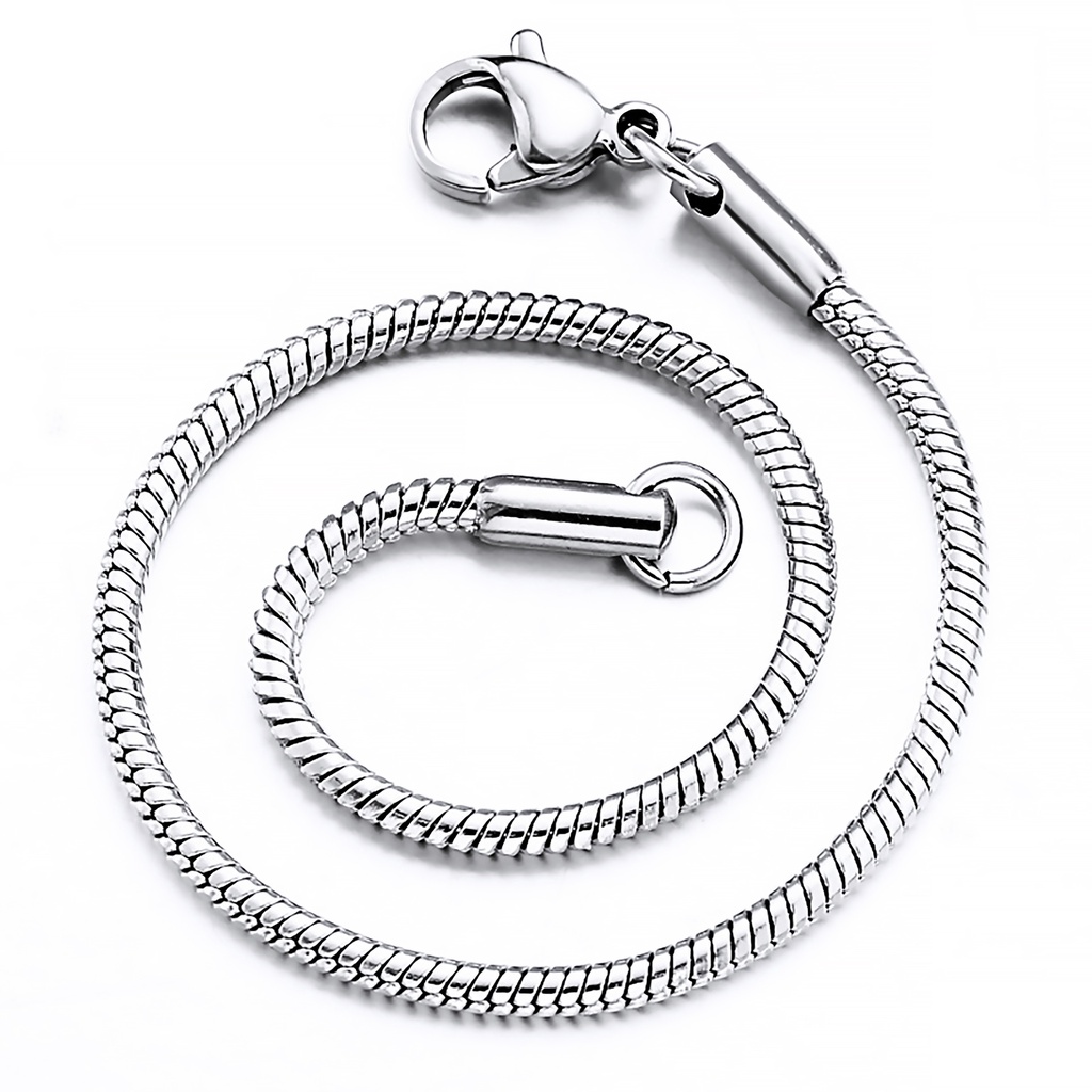 Vòng cổ nữ đẹp kiểu mì vuông bằng titan không đen vĩnh viễn - DCTT22010