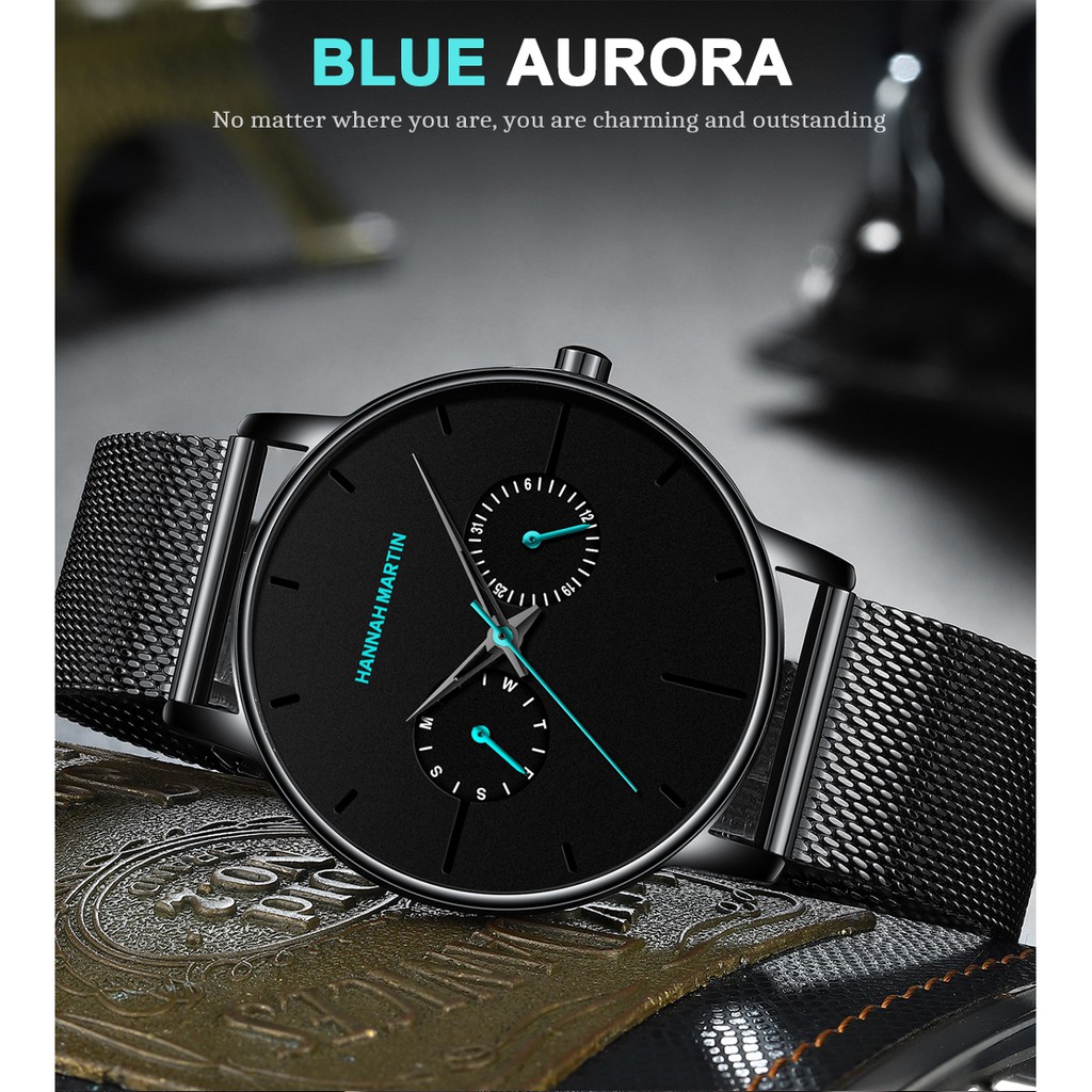 Đồng hồ nam HANNAH MARTIN chính hãng - model 150PH - chống nước tốt - bảo hành 1 n | BigBuy360 - bigbuy360.vn