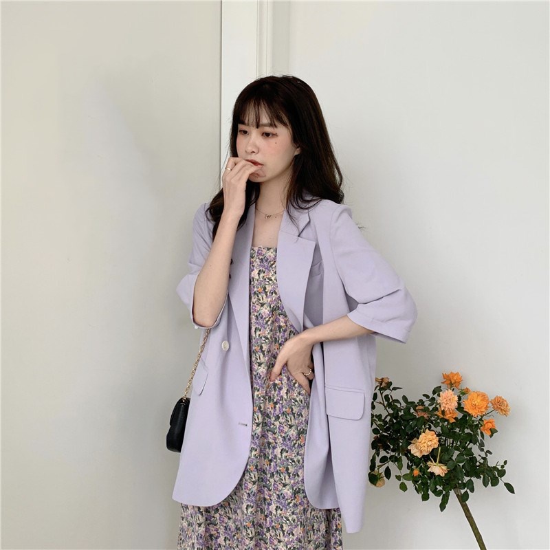 Blazer ngắn tay 4 cúc | BigBuy360 - bigbuy360.vn