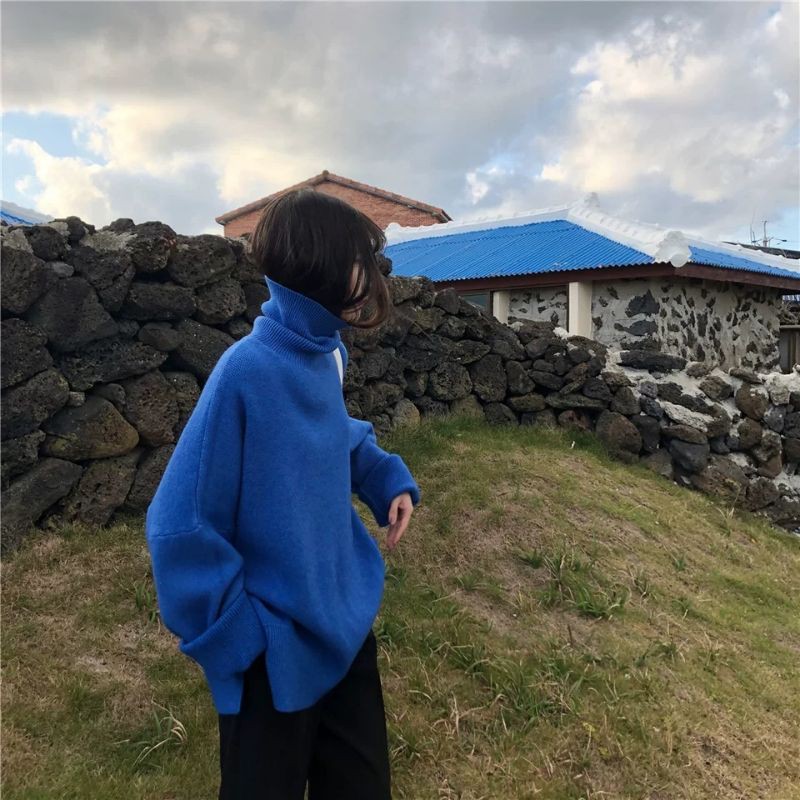 Áo len cổ lọ dáng rộng (có ảnh thật) | BigBuy360 - bigbuy360.vn