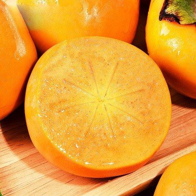 Hồng giòn thái lát sấy lạnh trọng lượng 500 gr - Hàng loại 1