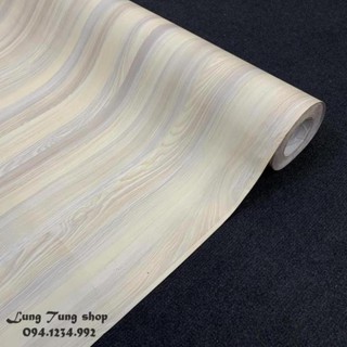 Decal vân gỗ trắng - Giấy dán tường bàn tủ giả gỗ màu trắng có sẵn keo G19