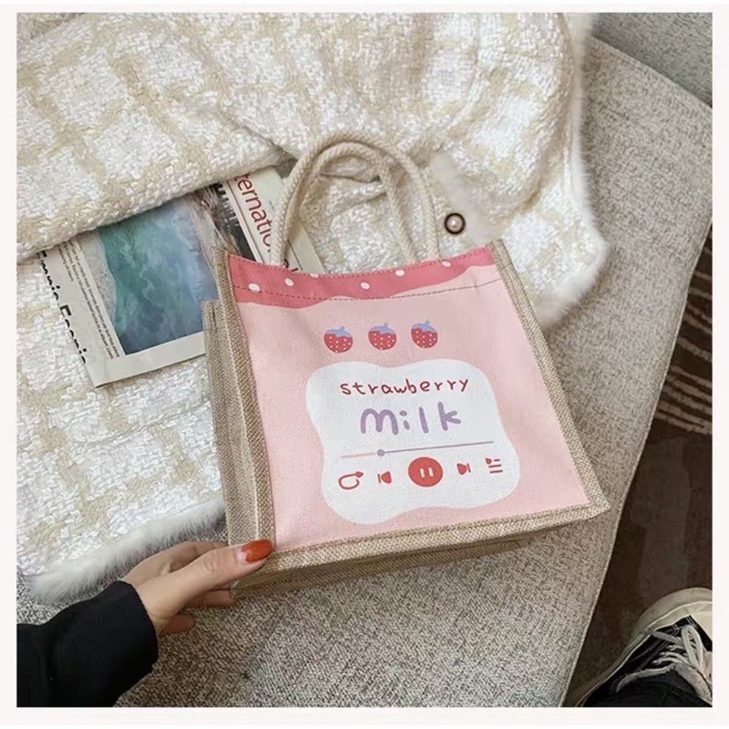 Túi xách cói phong cách Vintage