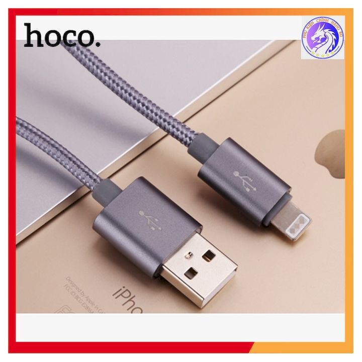 [Mã ELORDER5 giảm 10k đơn 20k] Cáp sạc nhanh dây dù chính hãng hoco lightning X2 2M