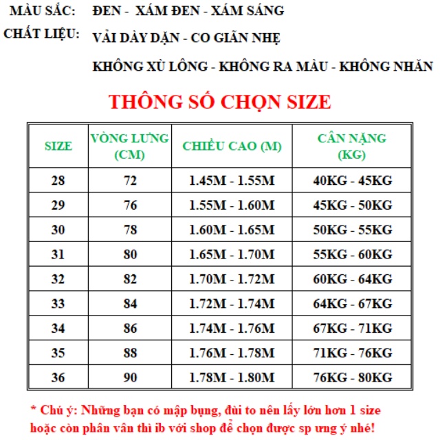 Quần tây nam đi học hàn quốc cao cấp, không nhăn, không xù lông, không ra màu, Từ 45-85kg