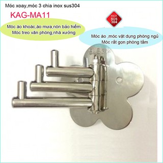 Móc áo inox 304, móc áo treo đồ inox sus304 kag-ma11