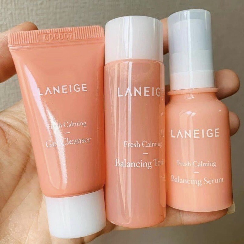 Set dưỡng da Laneige 3 món Fresh Calming (đọc mô tả)