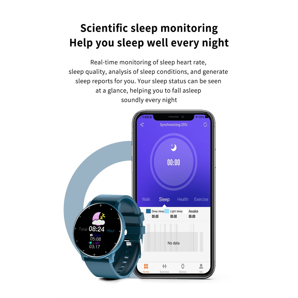 Đồng hồ thông minh dành cho nữ SKMEI ZL02 Chống nước nhịp tim Máy đo huyết áp Máy tính dự báo thời tiết cho iOS Android