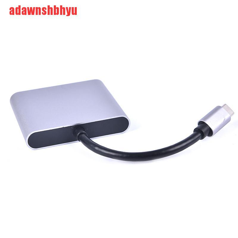 Cáp Chuyển Đổi 3 Trong 1 Usb 3.1 Sang Usb-C 3.0 Hdmi Cho Android Macbook Samsung