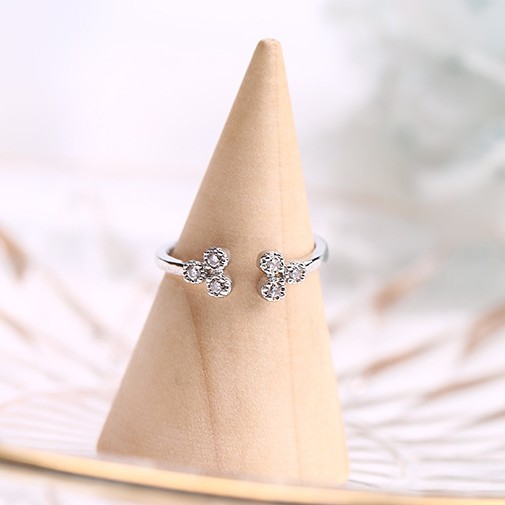 Nhẫn Mạ Bạc 925 Có Thể Điều Chỉnh 18 Kiểu