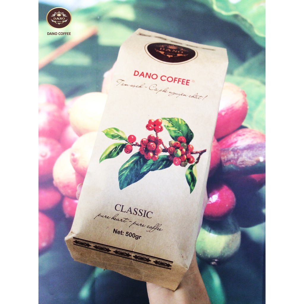 Cà phê nguyên chất Dano Coffee Cà phê Trung cấp Mix Arabica Robusta Culy tỉ lệ 10/45/45 Rang mộc 500gr tại Đắk Nông CC18 | BigBuy360 - bigbuy360.vn