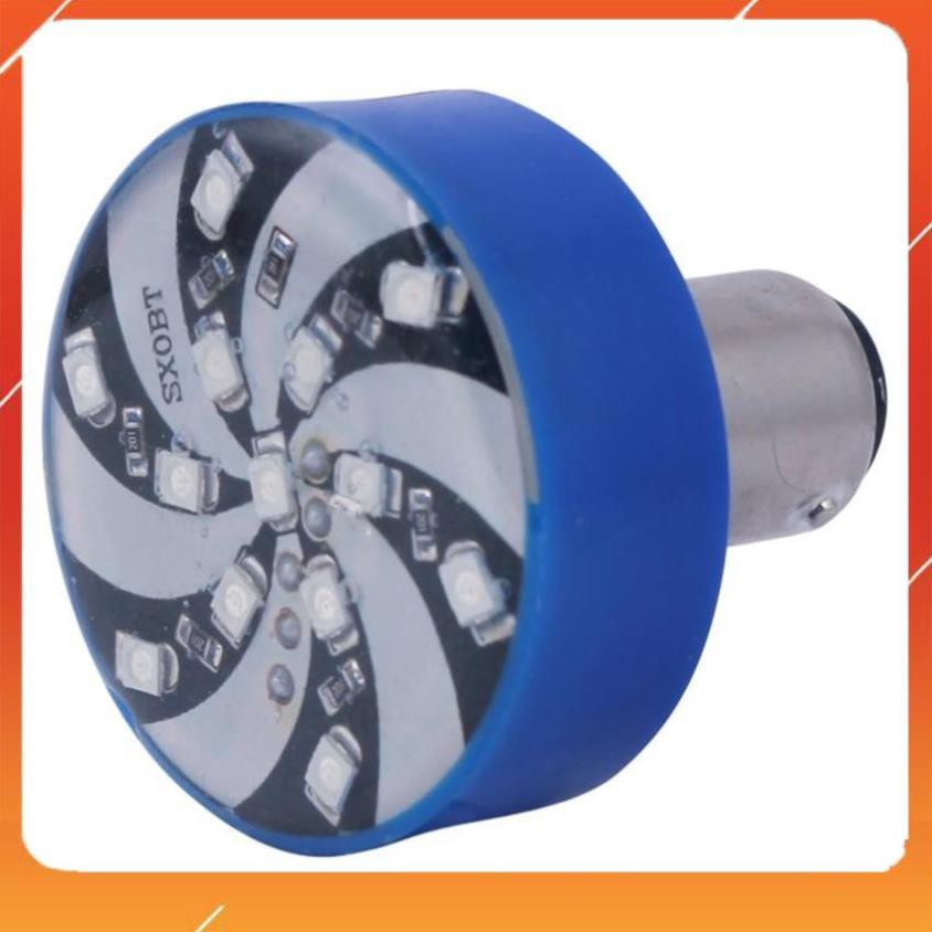 ❤️Deal Sốc❤️ Bóng led hậu xoay chớp lớn gắn xe máy (vỏ đen-sáng nhiều màu) 206408-1