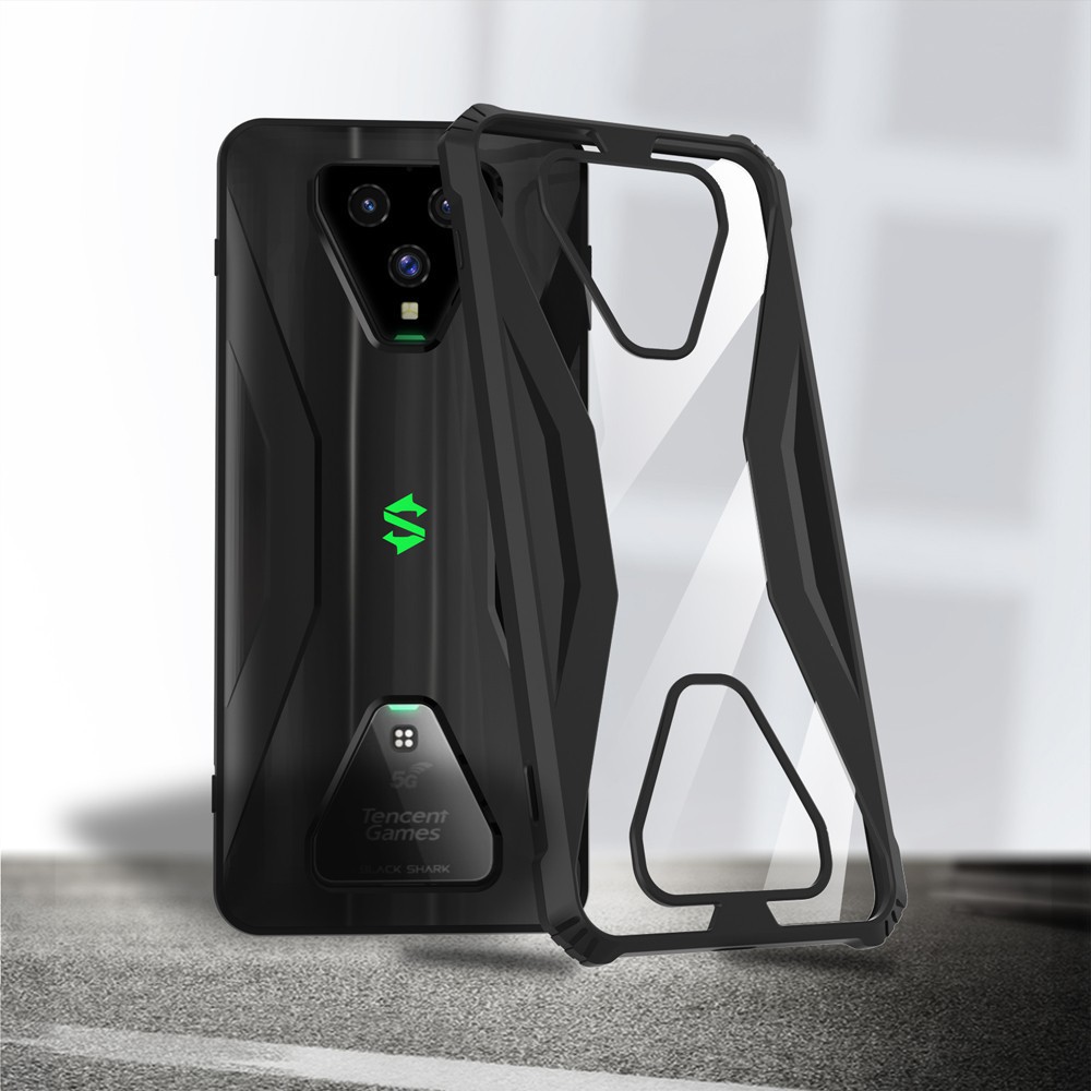 Ốp Điện Thoại TPU PC silicon Trong Suốt Chống Sốc Cho Xiaomi Black Shark 3