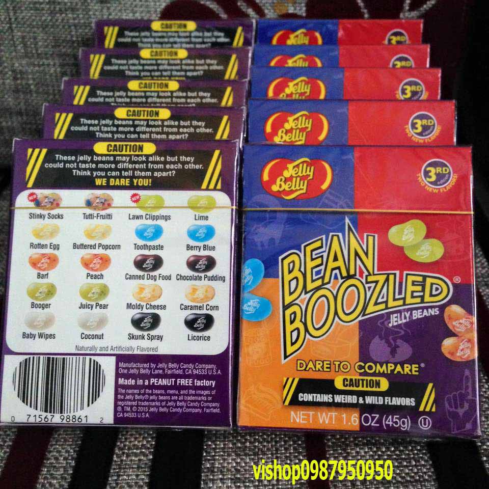 KẸO THỐI BÀN XOAY (7 loại) Kẹo thối Bean Boozled (phiên bản 5)