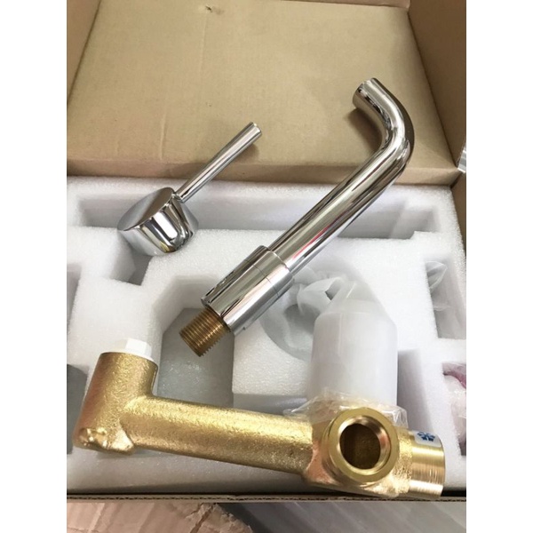 Vòi Lavabo Nóng Lạnh Âm Tường Sơn Tĩnh Điện Màu Đen KANISS,Mạ vàng cao cấp,Mạ Crom Sáng bóng,Hàng Chính Hãng BH 5 năm