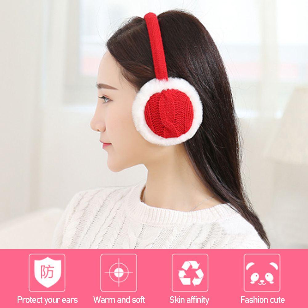 Chụp Tai Vải Lông Mềm Mại Chống Gió Cho Nữ