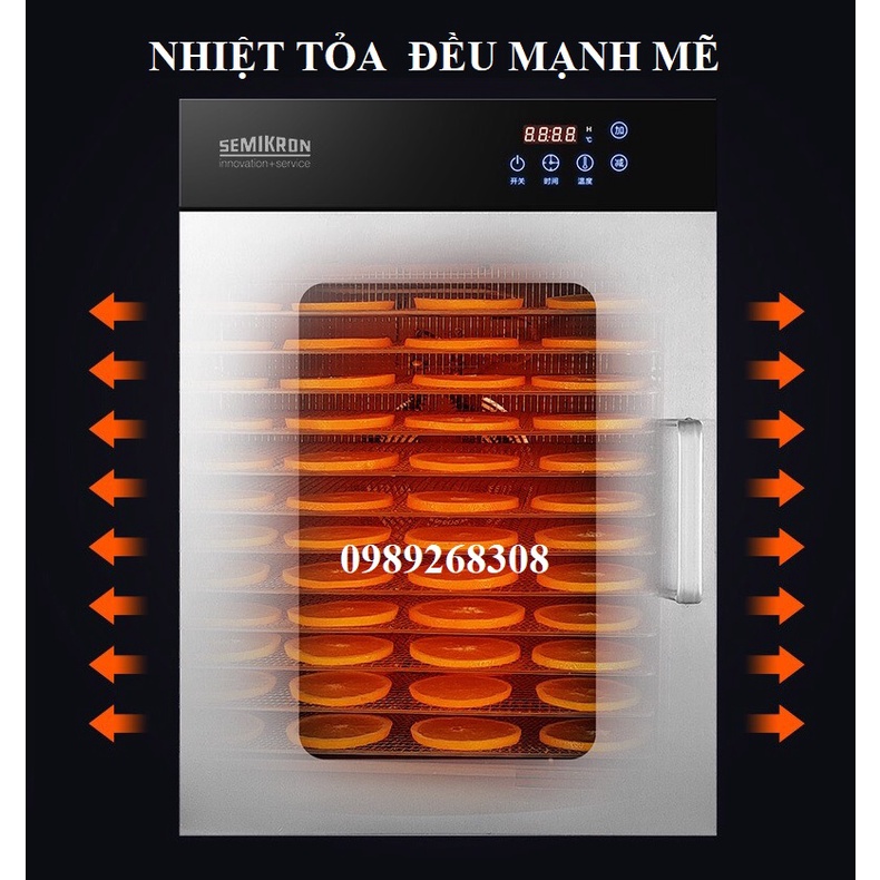 Máy sấy thực phẩm 12 khay Takai Pro liên doanh Nhật Bản- Sấy gia đình và công nghiệp - Bảo hành 1 năm