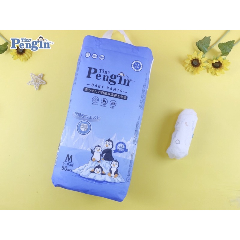 Bỉm Dán/Quần cao cấp TinyPengin, Tã siêu thấm hút Tiny Pengin S50/M50/L50/XL50/XXL50/XXXL50 - Mun Store