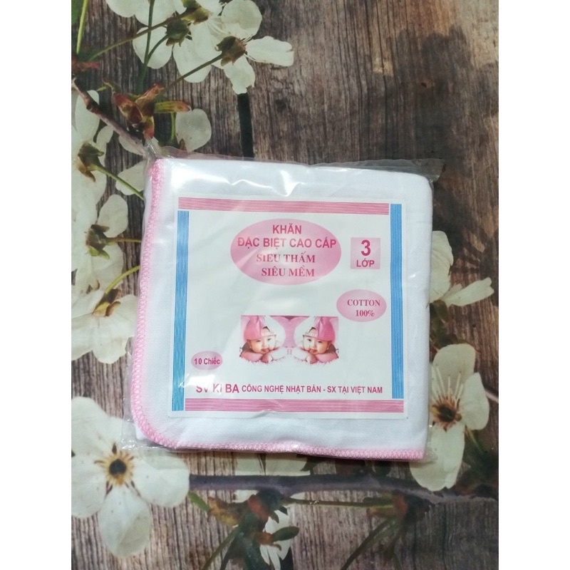 Set khăn sữa 2 lớp, 3 lớp, 4 lớp