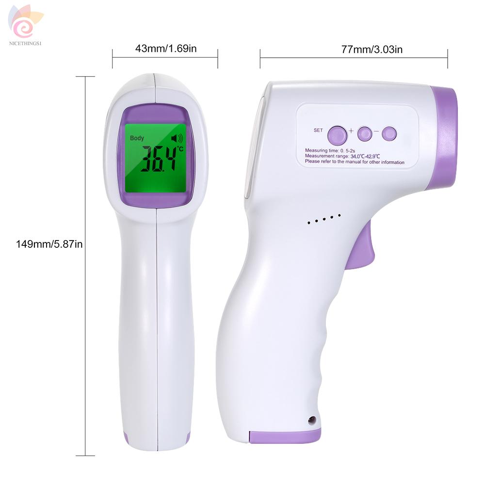 ET Digital Forehead Thermometer Non-contact Infrared Thermometer and Digital Fingertip Pulse Oximeter SpO2 Blood Oxygen Sensor Saturation PR Pulse Rate Monitor