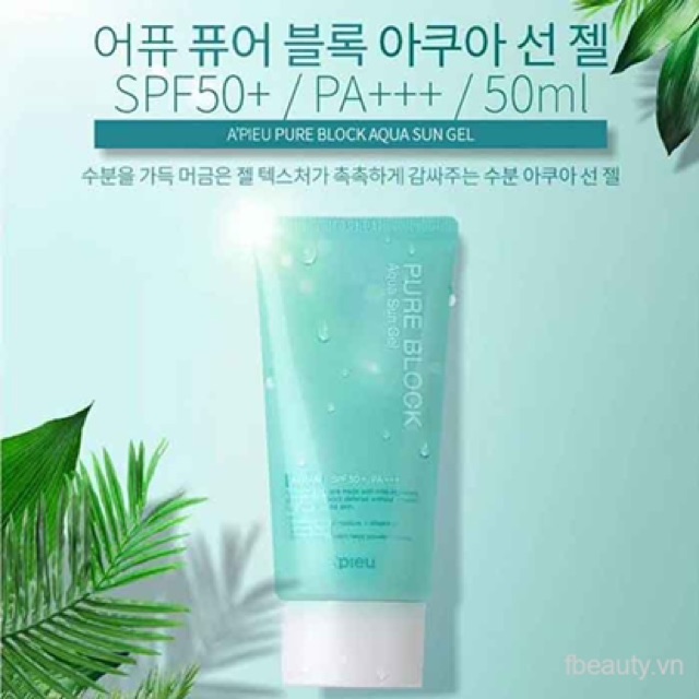 Gel Chống Nắng A'pieu Pure Block Aqua Sun Gel SPF50+/PA+++ 50ml