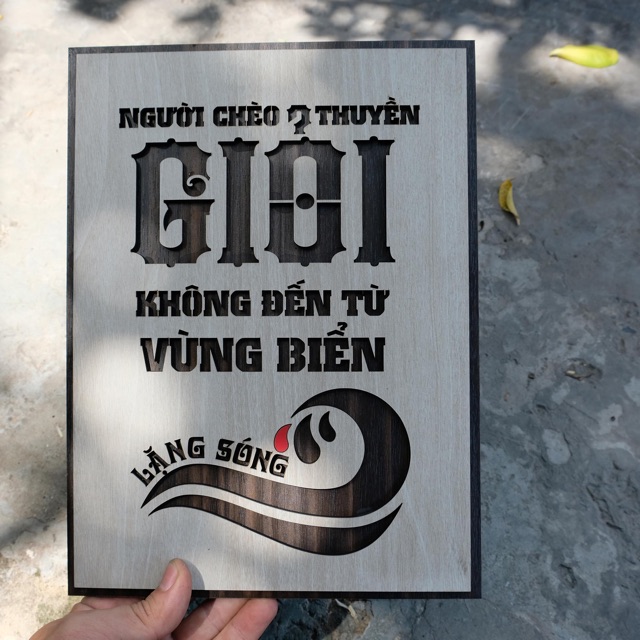 [MẪU MỚI] Tranh Slogan treo tường bằng Gỗ nội dung truyền cảm hứng LEVU017
