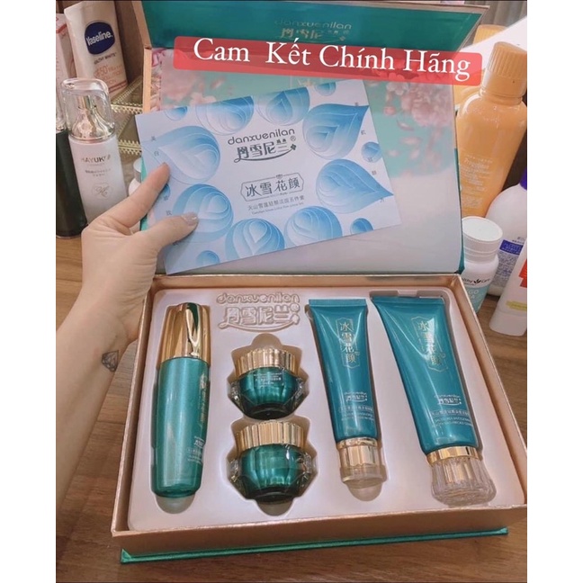 ( Chính Hãng) Bộ Hoàng cung Xanh vip kim cương chính 5 món hãng mờ nám tàn nhang