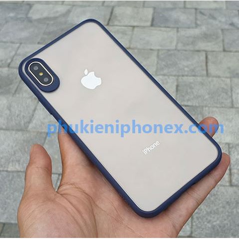 Ốp lưng nhựa cứng Iphone Xs Max viền màu Totu cá tính