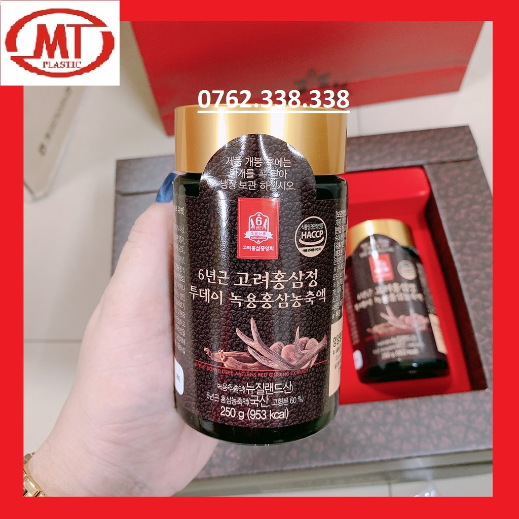 [chính hãng giá sỉ] Cao hồng sâm nhung hươu 2 lọ 250g*2 date mới