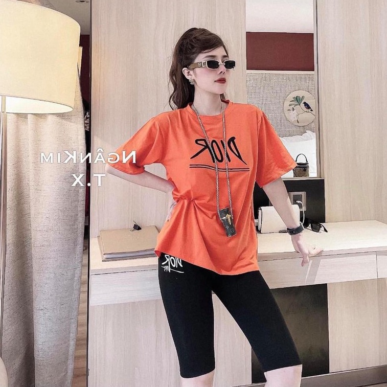 Sét áo phông Di or + quần legging lửng HARI0321