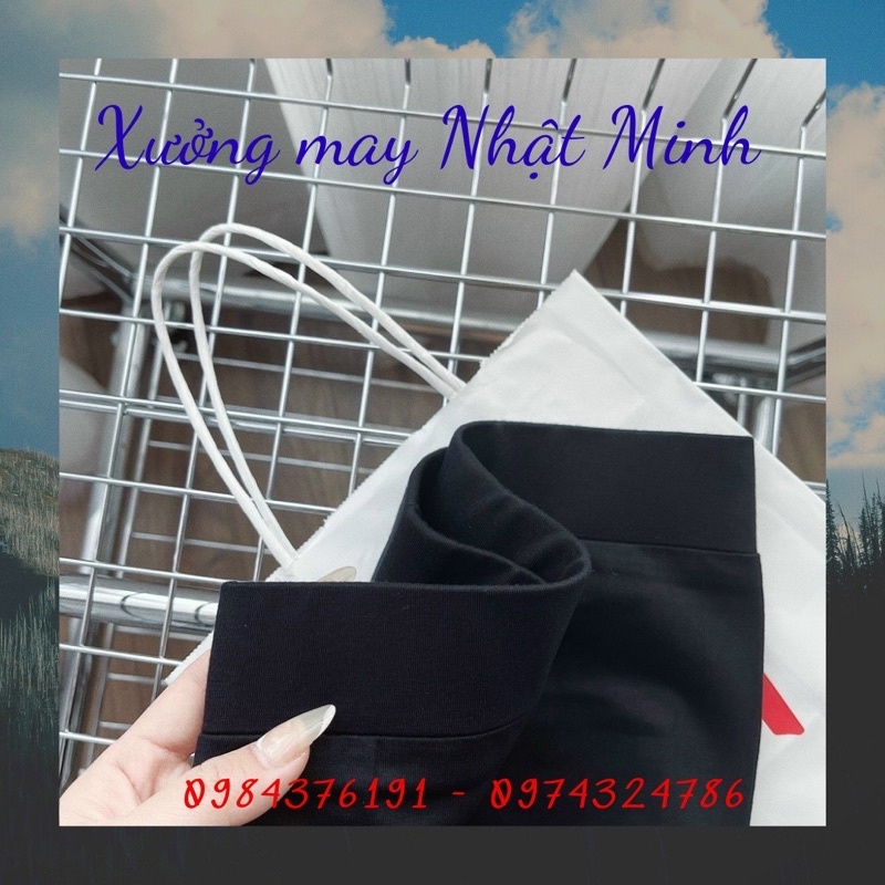 Quần legging nữ chất vải cotton kèm túi hm co giãn 4 chiều Combo quà tặng kẹo