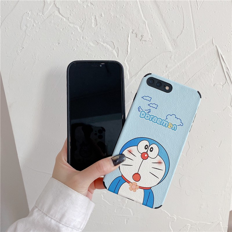 Ốp điện thoại silicon hình Doraemon cho iPhone 12 Pro Max 12 Mini 11 Pro Max Xs Max Xr 6 6S 7 8 Plus Redmi 8 NOTE 8 Pro NOTE 7 NOTE 9