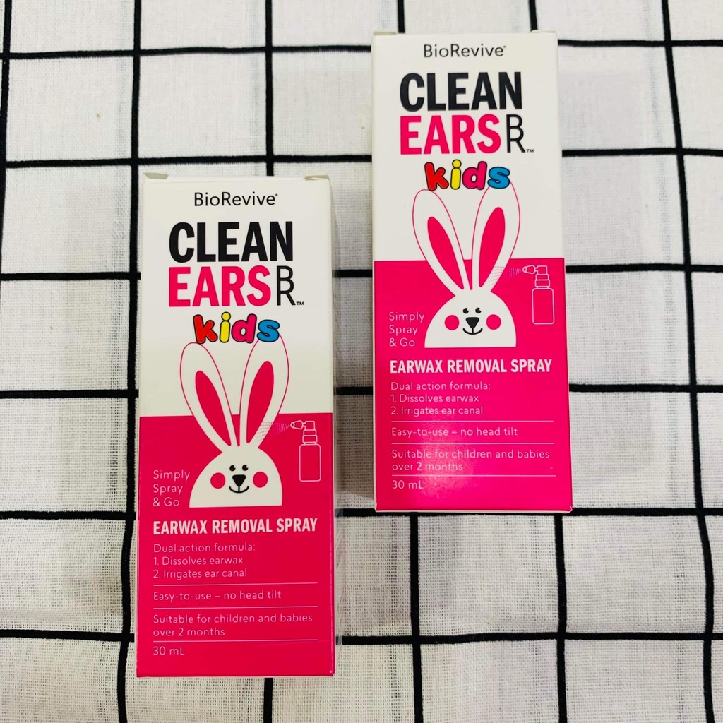 [Úc] Xịt tan ráy tai Clean Ears Kids 30ml