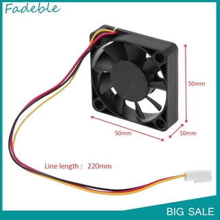 Quạt tản nhiệt làm mát 12V 50mm 10mm 3 chân tiện lợi dành cho CPU máy tính cá nhân