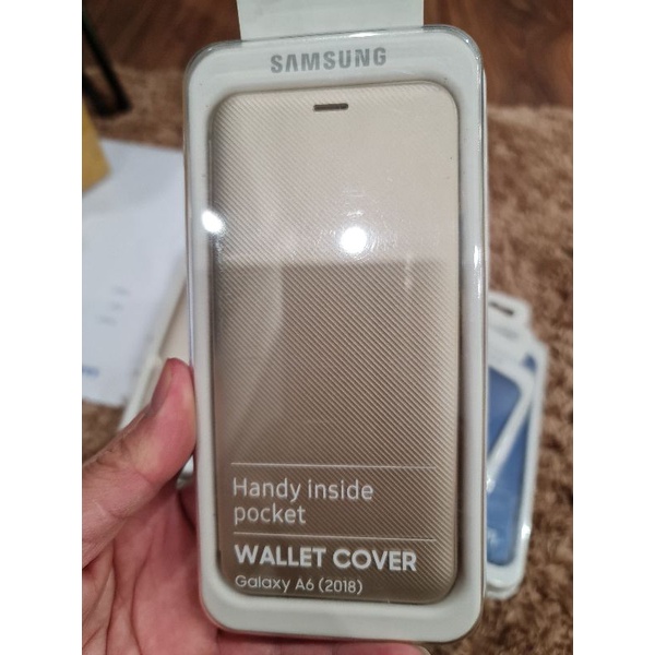 Bao Da Samsung Galaxy A6 2018 Wallet Cover Chính hãng Nguyên Siu