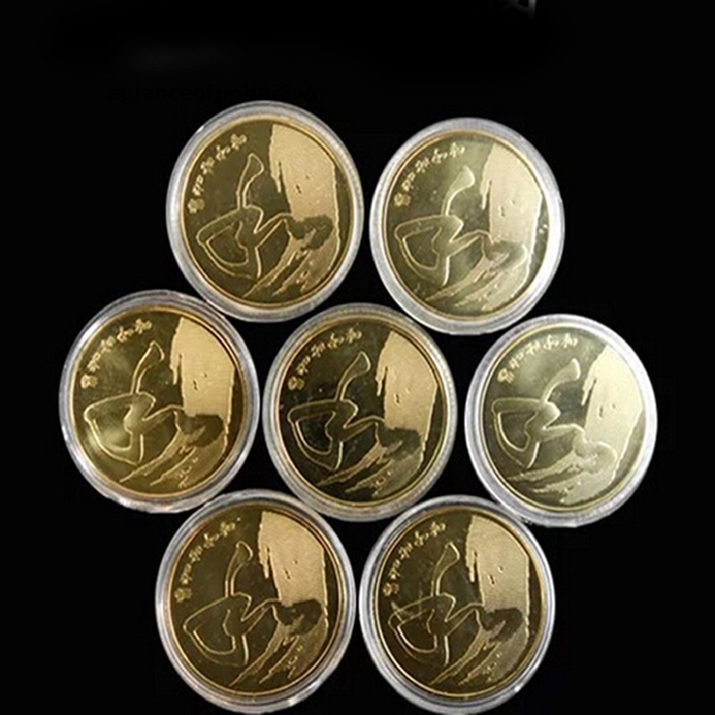 Set 10 Hộp Tròn Trong Suốt Đựng Tiền Xu 25mm