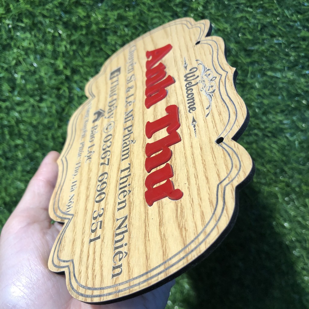 Bảng gỗ DECOR - Free thiết kế và khắc tên theo yêu cầu