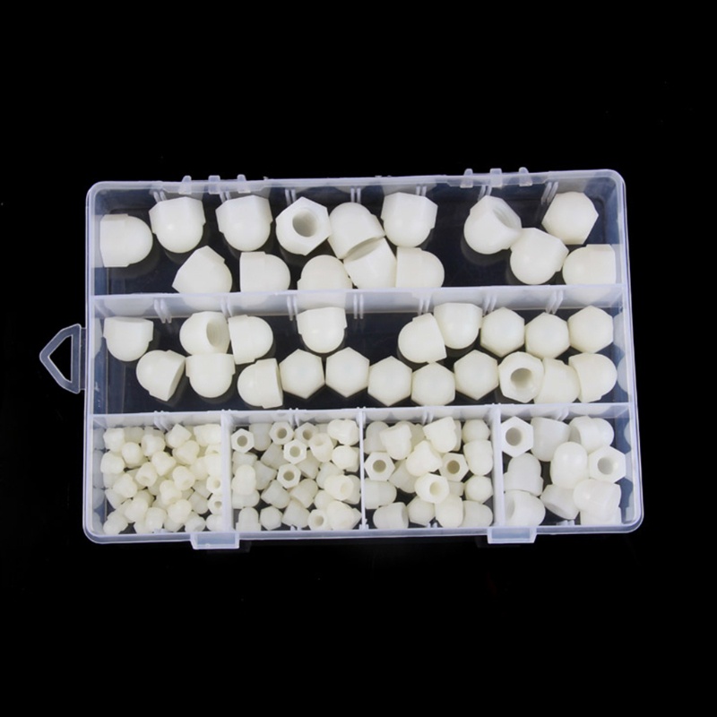 Bộ 145 Nắp Bu Lông Cao Su Hình Lục Giác M4 M5 M6 M8 M10 M12 Kèm Hộp Đựng