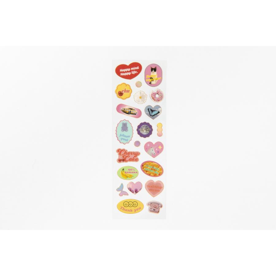 Sticker ARTBOX Hàn Quốc Design Retro Có Khung Viền Xinh Xắn