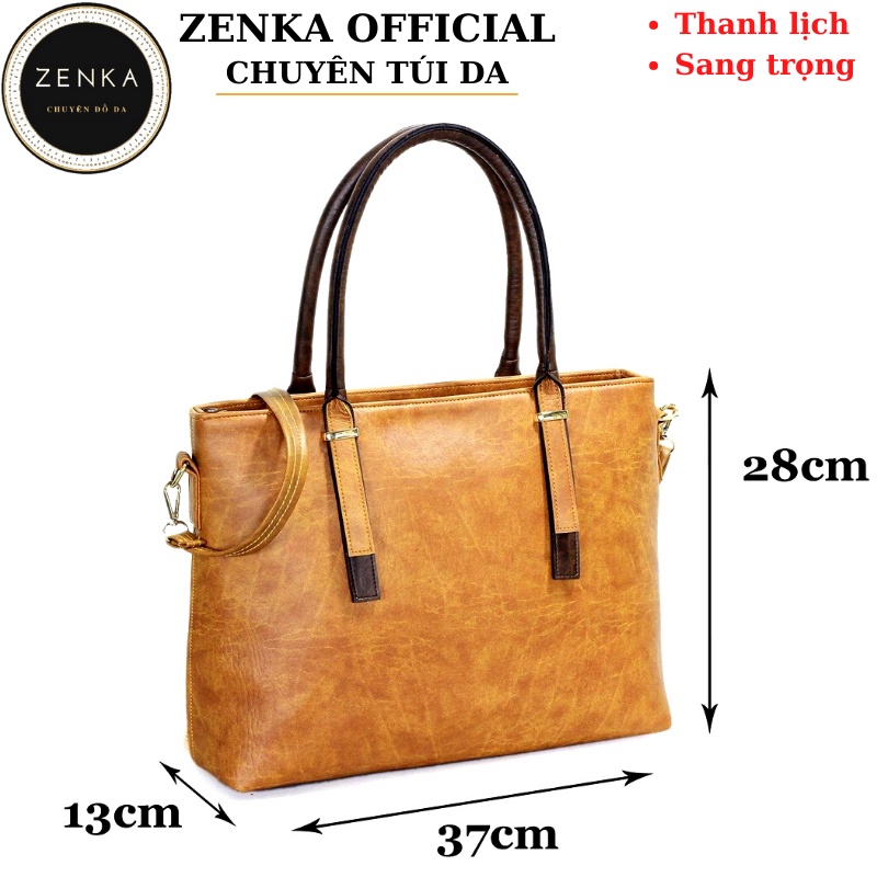 Túi xách nữ công sở cỡ lớn Zenka đựng vừa laptop