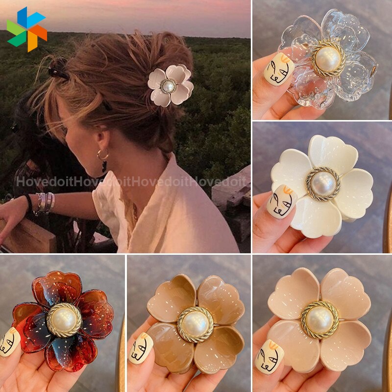 (Hàng Mới Về) Kẹp Tóc Càng Cua Hình Hoa Phong Cách Bohemia Dành Cho Nữ Jp6