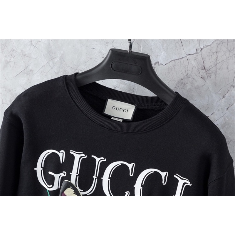 Áo Sweater Gucci Cổ Tròn Tay Dài Chất Liệu Cotton Cho Nam Và Nữ 9309