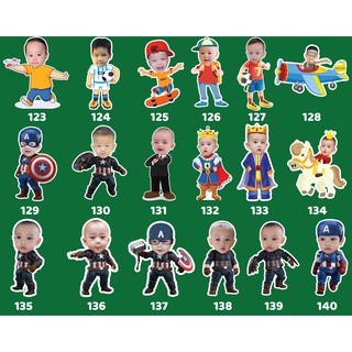 Hình chibi bé trai, chibi bé gái thiết kế 40cm trang trí sinh nhật, thôi nôi, đám cưới