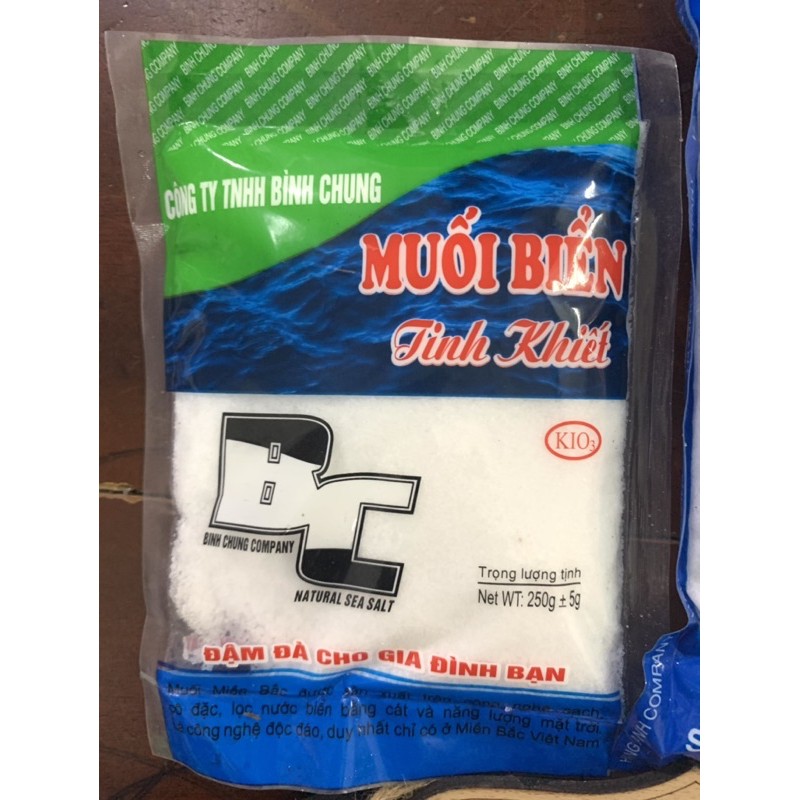 Muối Biển Sạch (Muối i-ốt) Gói 500g/250g