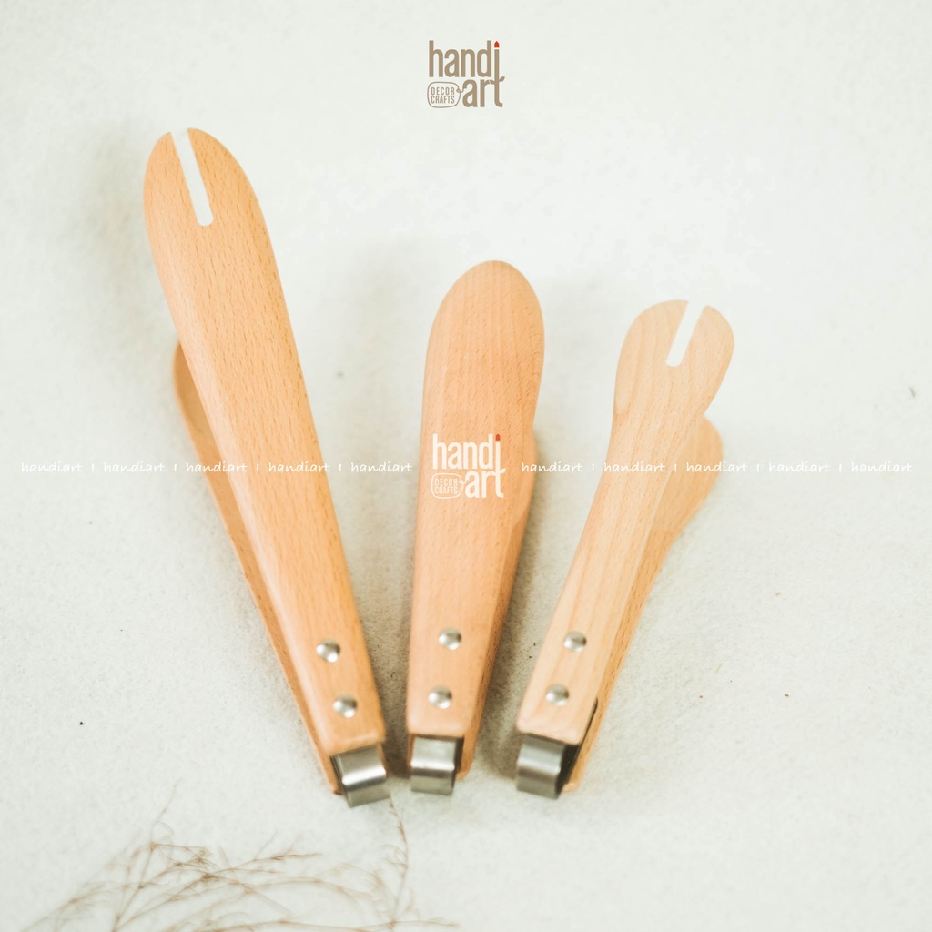 Kẹp/gắp thức ăn bằng gỗ beech - Kẹp bánh bằng gỗ - Wooden clip