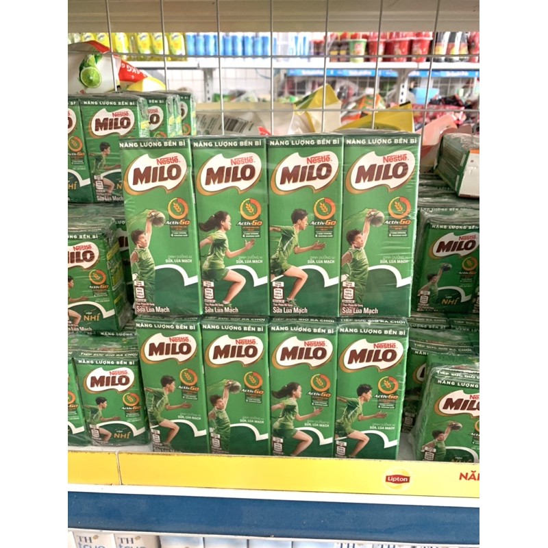 Thùng Sữa Milo 48 hộp x 180ml Có Đường/Ít Đường