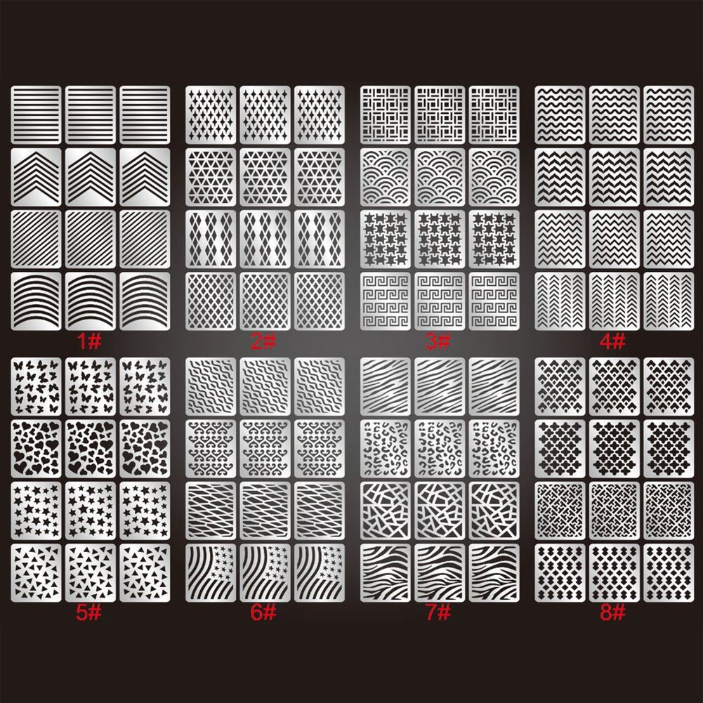 Set 3 Tấm Hình Dán 3D Dùng Trang Trí Móng Tay Nghệ Thuật