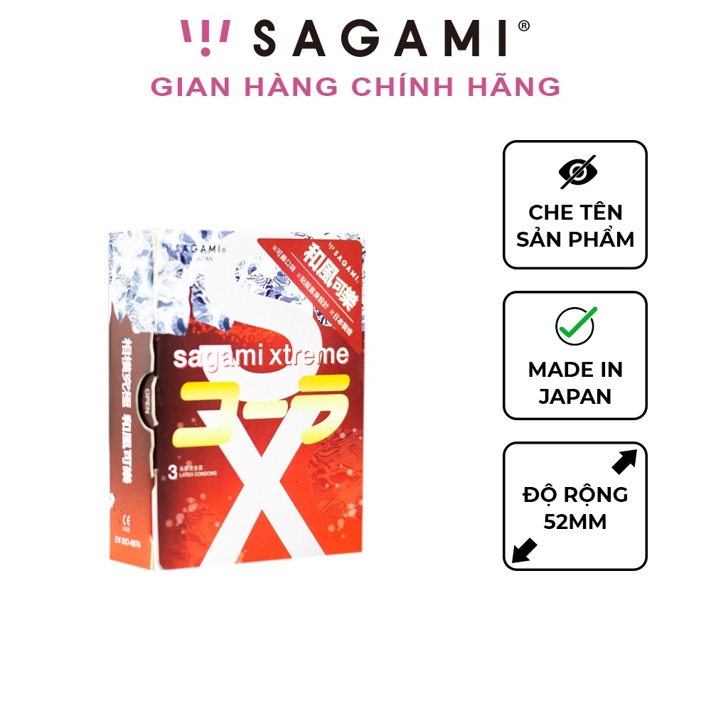 Bao cao su Sagami Cola bcs hương cola hộp 3 chiếc
