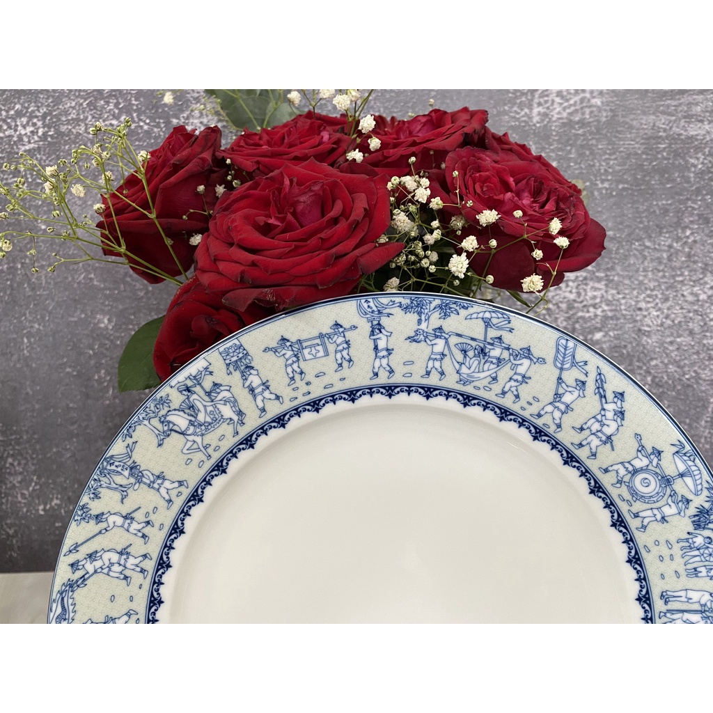 Dĩa Tròn Tứ Quý Minh Long Cao Cấp Chính Hãng 100%, Đĩa Tròn Hoa Văn Cao Cấp